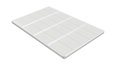 EasyFloat flytbrygga med måtten 4,8 × 3,0 meter, idealisk för bad, rodd och kajak/paddling